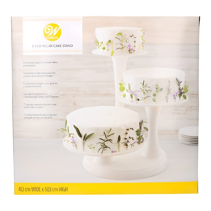 Stand Para Tartas Blanco Wilton - 3 Niveles - Imagen 2