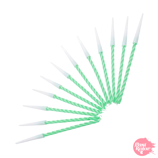 Velas En Espiral Verdes