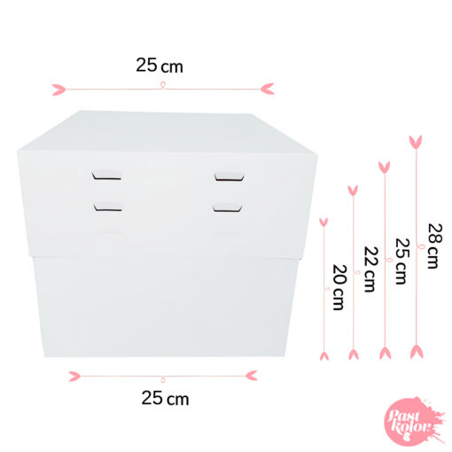 Caja Para Tarta 4 Alturas Ajustables - 25 Cm