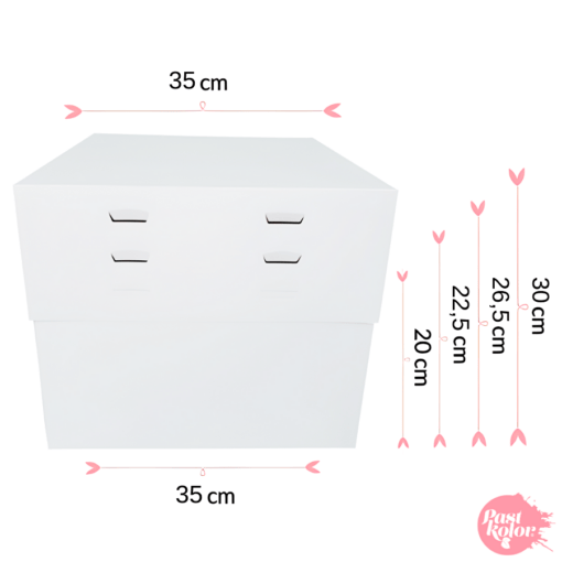 Caja Para Tarta 4 Alturas Ajustables - 35 Cm