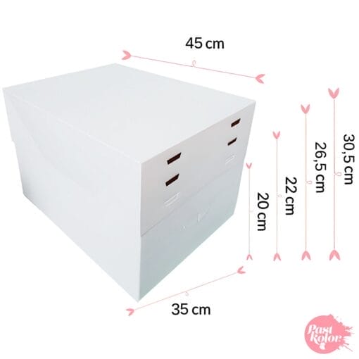 Caja Para Tarta 4 Alturas Ajustables - 45 X 35 Cm