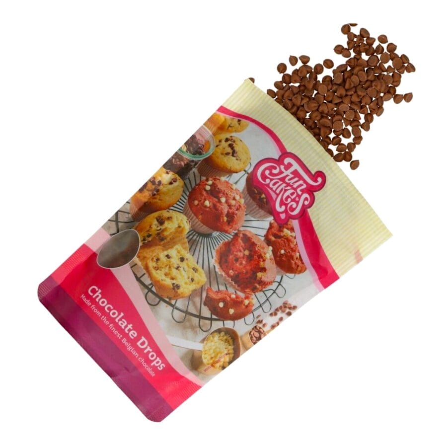 Gotas De Chocolate Con Leche Funcakes - "drops" 350 G - Imagen 3