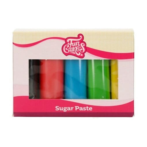 Multipack Fondant Funcakes - Colores Primarios (5 X 100 G)