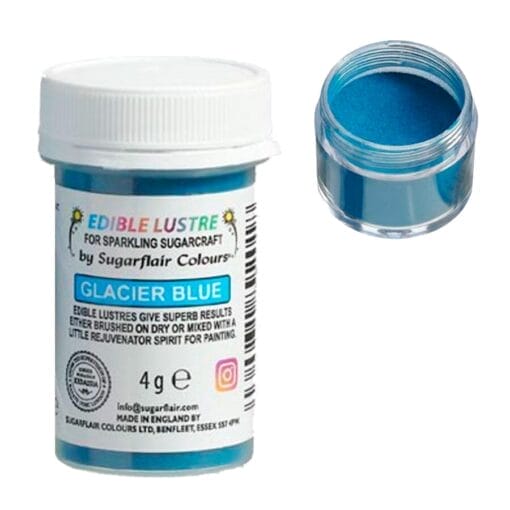 Brillo Comestible Sugarflair - Glacier Blue / Azul Glaciar (4 G)