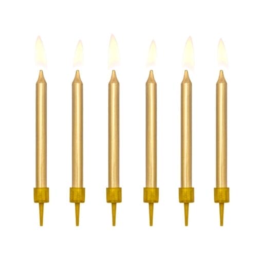 Velas CumpleaÑos Partydeco - Doradas (6 Cm) - Imagen 3
