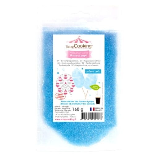 Algodon De Azucar Azul Scrapcooking - Sabor Cola (160 G)