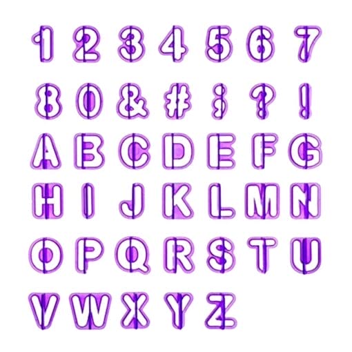 Set 41 Cortadores Wilton - Letras Y Numeros - Imagen 3