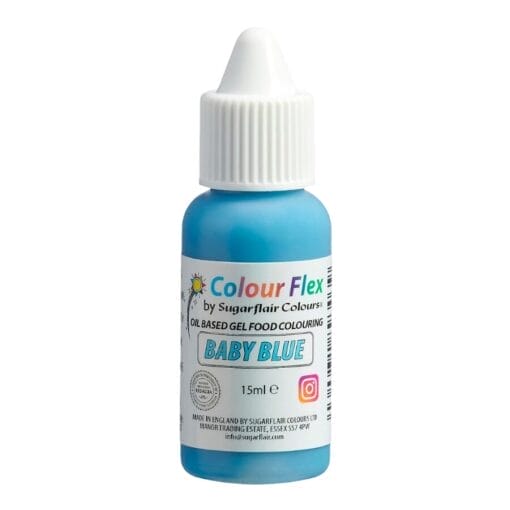 Colorante Liposoluble "colourflex" Sugarflair - Baby Blue / Azul Bebe (15 Ml)