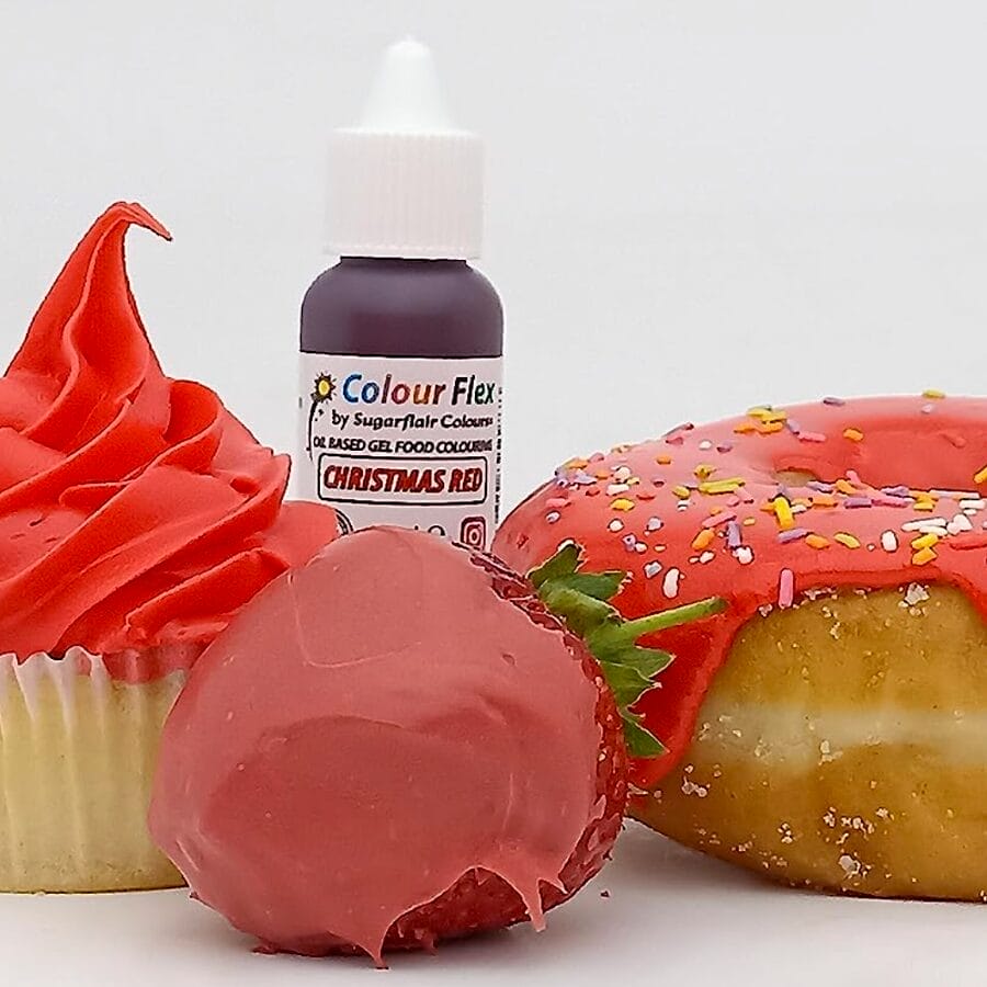 Colorante Liposoluble "colourflex" Sugarflair - Christmas Red / Rojo Navidad (15 Ml) - Imagen 2