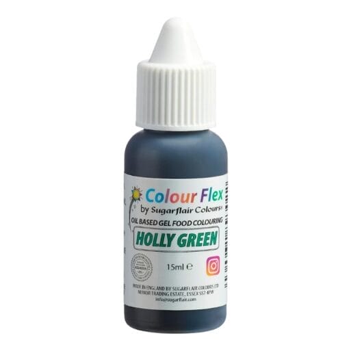 Colorante Liposoluble "colourflex" Sugarflair - Holly Green / Verde Acebo (15 Ml) - Imagen 2