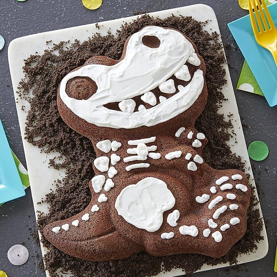 Molde De Aluminio 3d Wilton - Dinosaurio - Imagen 3