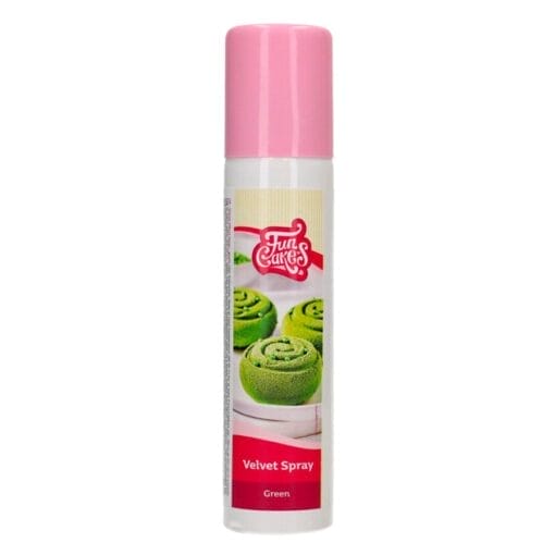 Spray "velvet" Efecto Terciopelo Funcakes - Verde (100 Ml) - Imagen 2