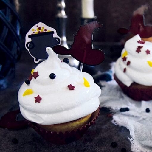 Set Capsulas Cupcake + Toppers Scrapcooking - Halloween - Imagen 2