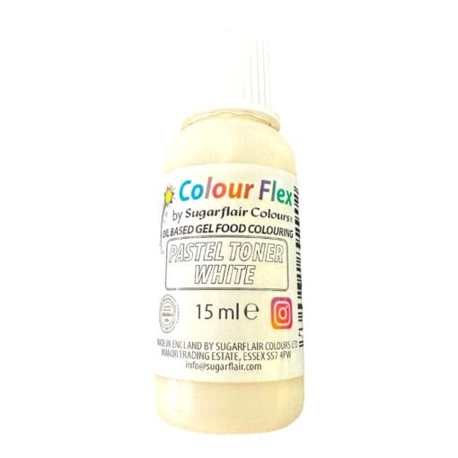 Colorante Liposoluble "colourflex" Sugarflair - Pastel Toner White / Blanco (15 Ml)