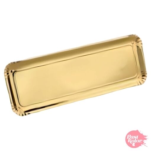 Bandeja Rectangular Dorada Pastkolor - 45 X 13 Cm