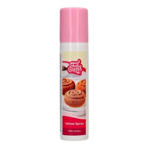 Spray "velvet" Efecto Terciopelo Funcakes - Chocolate Con Leche (100 Ml)