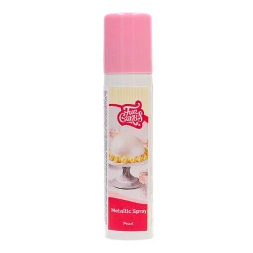 Spray Metalico Funcakes - Perla Brillante (100 Ml)
