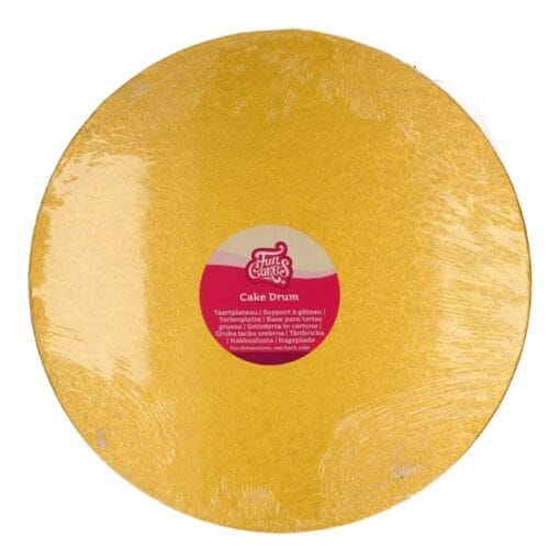 Cake Drum Redondo Dorado (funcakes) - 35,5 Cm Ø
