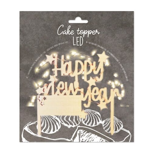 Topper Para Tarta Scrapcooking - "happy New Year" Led