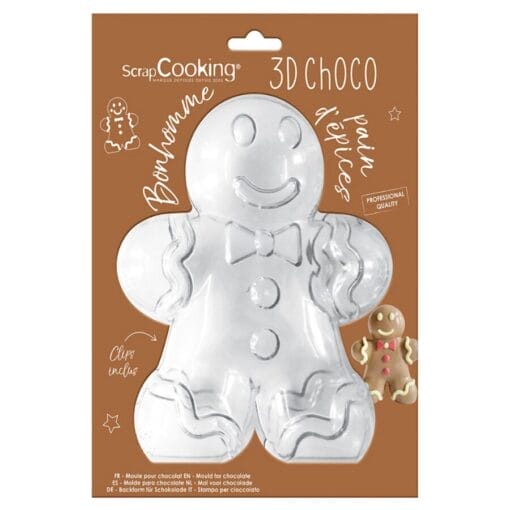 Molde Para Chocolate (3d) Scrapcooking - MuÑeco De Jengibre