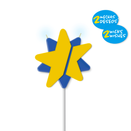 Vela Solidaria "doble Deseo" Dekora - Estrella
