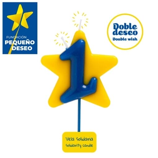 Vela Solidaria "doble Deseo" Dekora - Numero 1