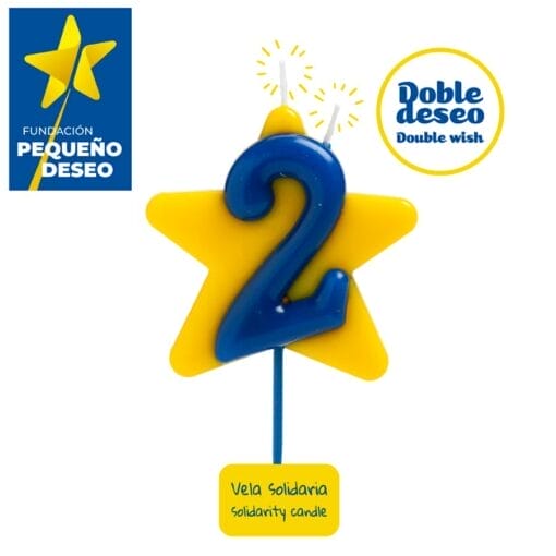 Vela Solidaria "doble Deseo" Dekora - Numero 2 - Imagen 2