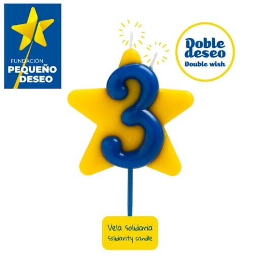 Vela Solidaria "doble Deseo" Dekora - Numero 3