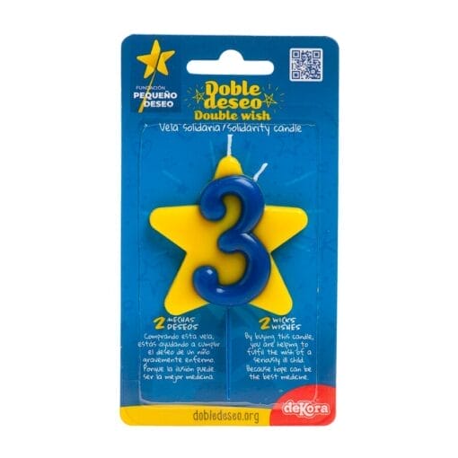 Vela Solidaria "doble Deseo" Dekora - Numero 3