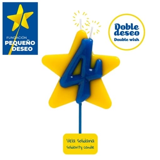 Vela Solidaria "doble Deseo" Dekora - Numero 4