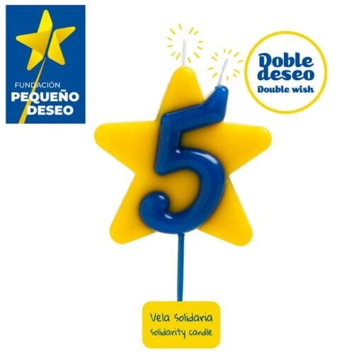 Vela Solidaria "doble Deseo" Dekora - Numero 5