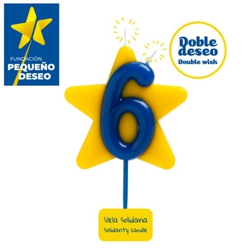 Vela Solidaria "doble Deseo" Dekora - Numero 6