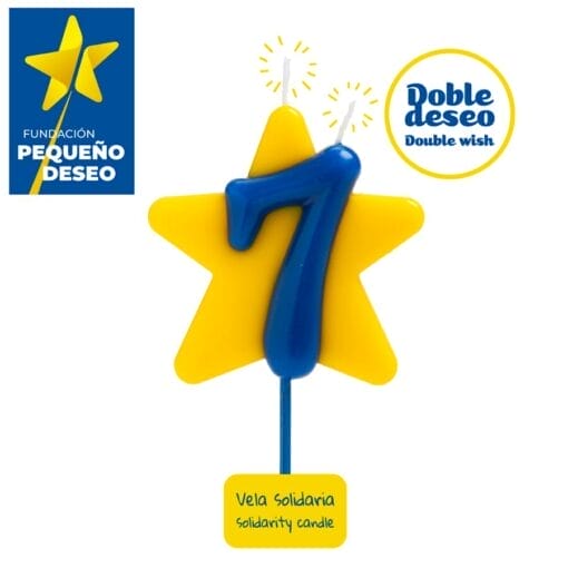 Vela Solidaria "doble Deseo" Dekora - Numero 7