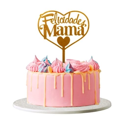 Topper Para Tarta Dekora - "felicidades Mama" - Imagen 3