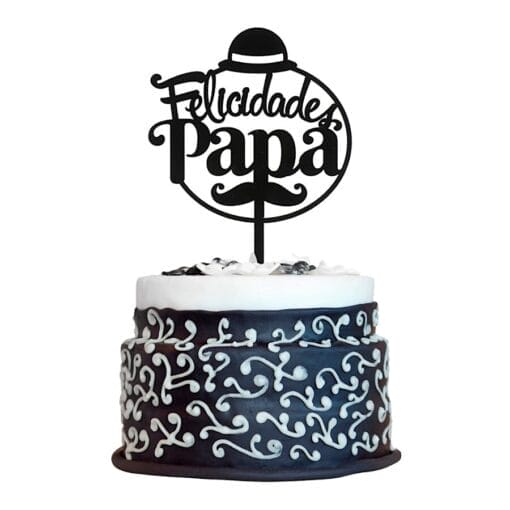Topper Para Tarta Dekora - "felicidades Papa" - Imagen 2