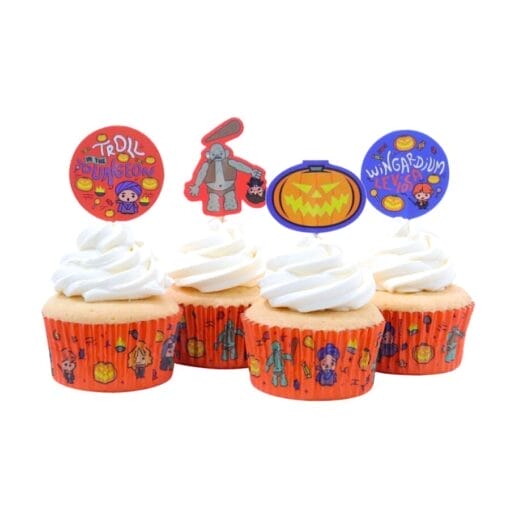 Set Capsulas Cupcake + Toppers Pme - Troll "harry Potter" - Imagen 3