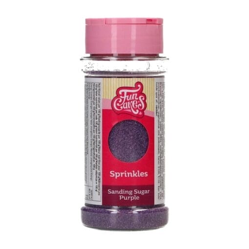 Azucar De Grano Fino "sanding Sugar" Funcakes - Purpura (80 G)