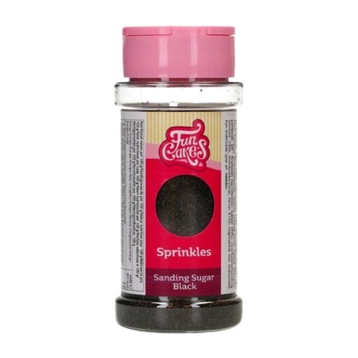 Azucar De Grano Fino "sanding Sugar" Funcakes - Negro (80 G) - Imagen 2