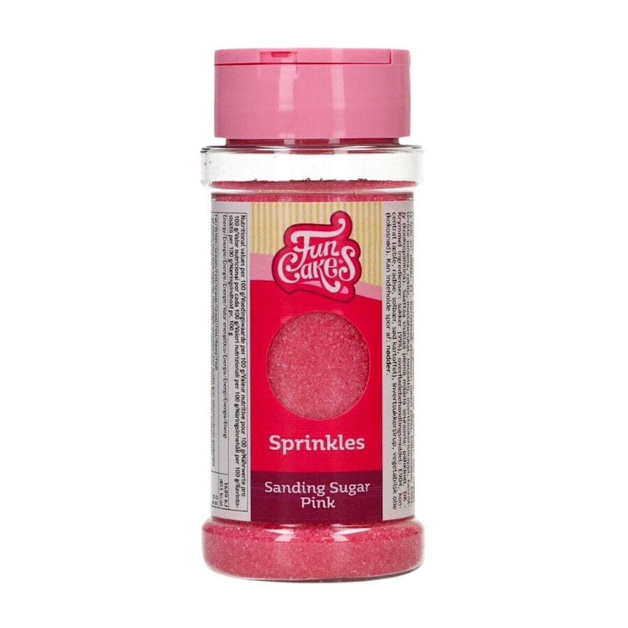 Azucar De Grano Fino "sanding Sugar" Funcakes - Rosa (80 G) - Imagen 2