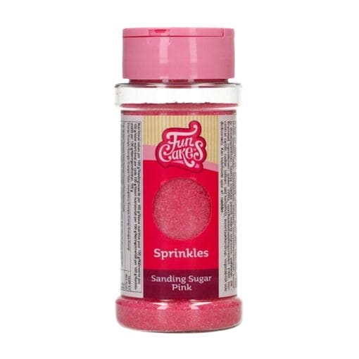Azucar De Grano Fino "sanding Sugar" Funcakes - Rosa (80 G) - Imagen 2