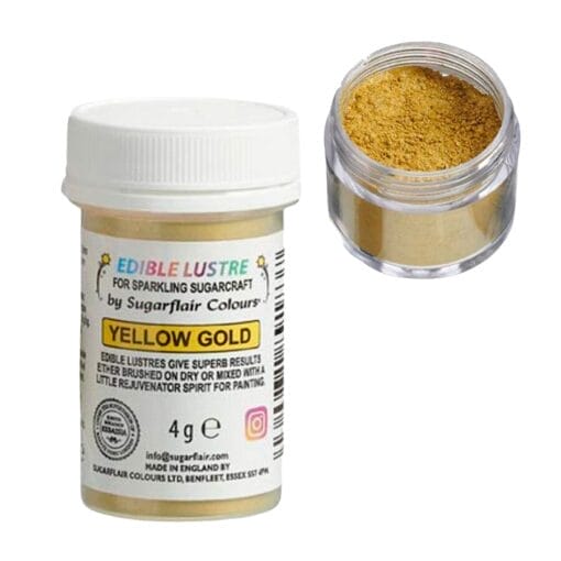 Brillo Comestible Sugarflair - Yellow Gold / Amarillo Oro (4 G)