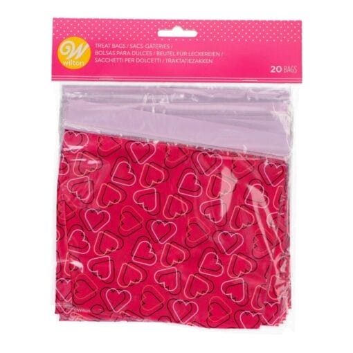 Bolsas Para Dulces (cierre Zip) Wilton - Corazones (20 U)