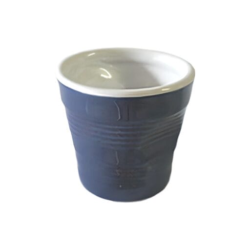 Set 6 Tazas "vaso Arrugado" Top Moka - Azul Oscuro