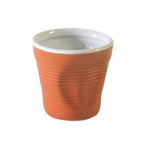 Set 6 Tazas "vaso Arrugado" Top Moka - Naranjas