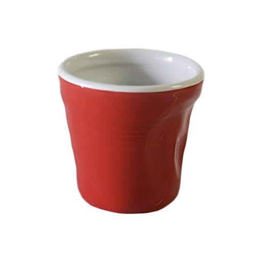 Set 6 Tazas "vaso Arrugado" Top Moka - Rojas
