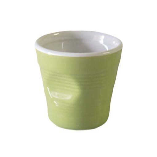 Set 6 Tazas "vaso Arrugado" Top Moka - Verdes
