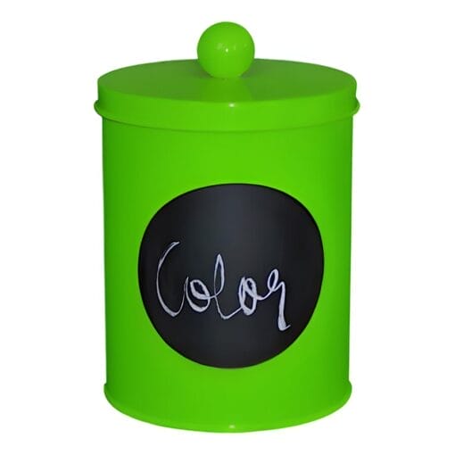 Bote De Almacenamiento Metalico - Verde (Ø 14 Cm) - Imagen 2