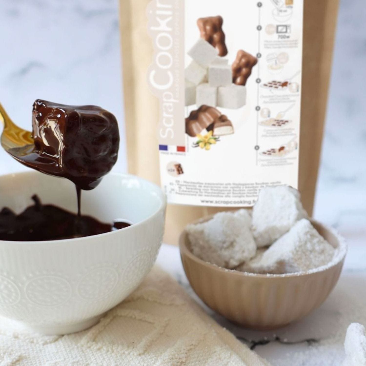 Preparado Para Marshmallow De Vainilla Scrapcooking - 160 G - Imagen 3