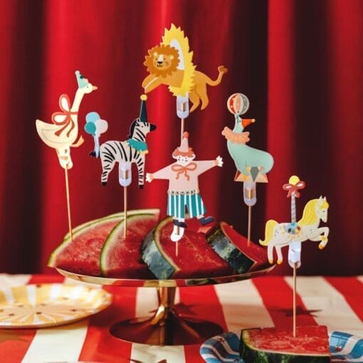 Topper Para Cupcakes Partydeco - Circo - Imagen 2