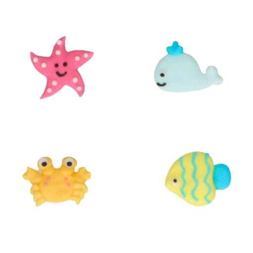 Decoraciones De Azucar Funcakes - Animales Marinos
